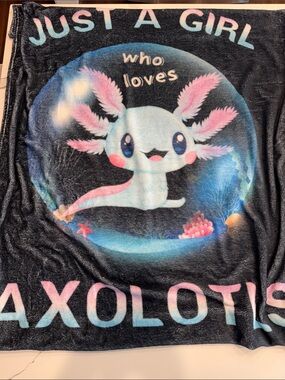 Just a girl who loves Axolotls Blanket